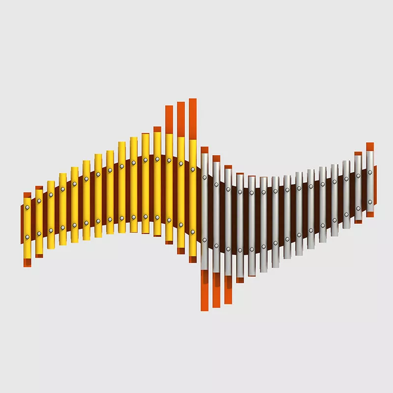 Tubi per parchi giochi in lega di alluminio Strumenti musicali all'aperto