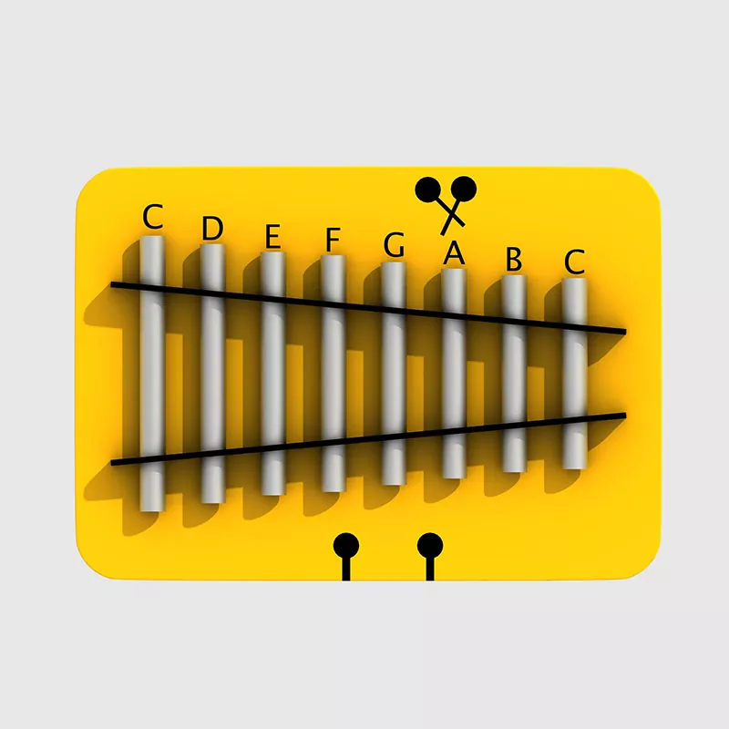 Pagoda Bells bambini, scuola materna Strumenti musicali per parchi giochi commerciali